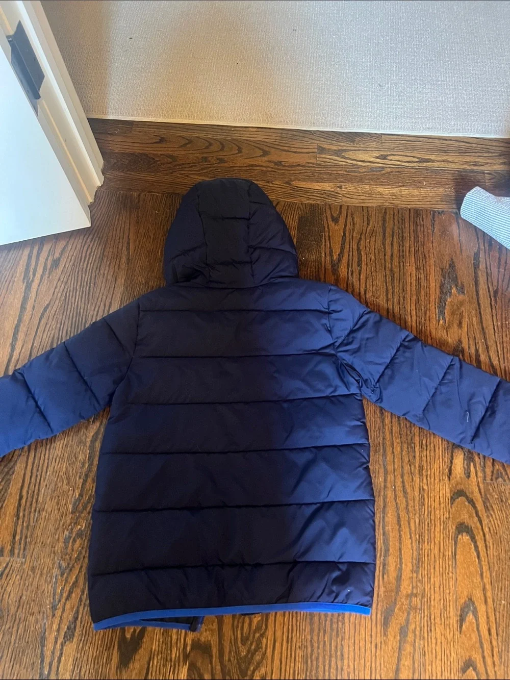 Under Armour Navy and Royal Blue Puffer Jacket with Hood